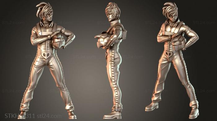 Figurines of people (Skull Squadron – Fokker, STKH_4311) 3D models for cnc