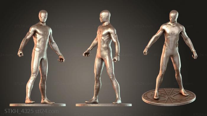 Figurines of people (Spiderman, STKH_4325) 3D models for cnc