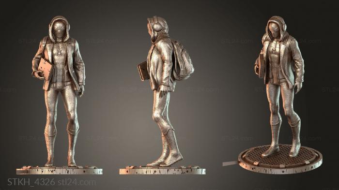 Figurines of people (Spiderman Homecoming – Spider-Man, STKH_4326) 3D models for cnc