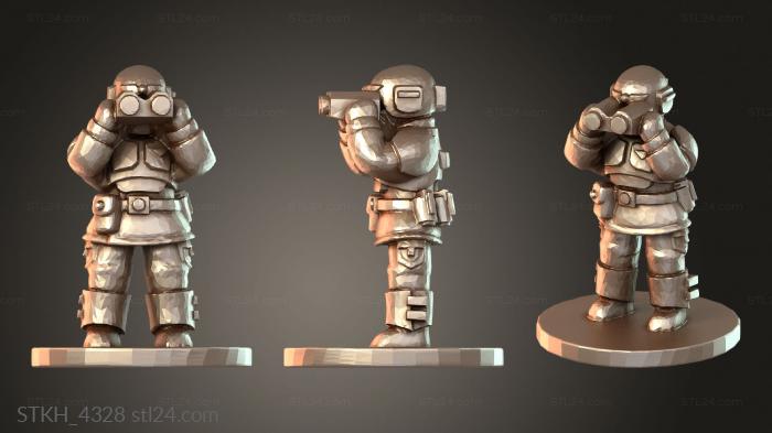 Figurines of people (Spotter, STKH_4328) 3D models for cnc