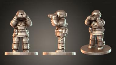 Figurines of people Spotter 3d model