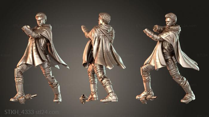 Figurines of people (Star Wars – Cal Kestis Light Saber with LED, STKH_4333) 3D models for cnc