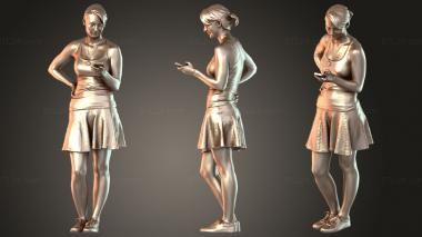 Figurines of people Svenja 3d model