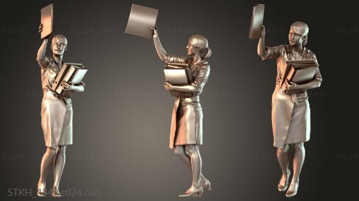 Figurines of people (Svenja Adventurous, STKH_4349) 3D models for cnc