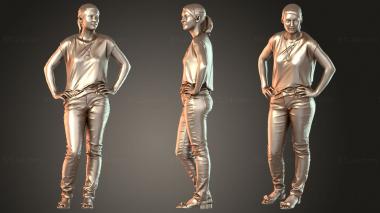 Figurines of people Svenja Radiant 3d model
