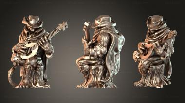 Figurines of people Tabaxi Bard 3d model
