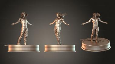 Figurines of people The Crow Corrected Face 3d model