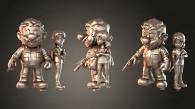 Figurines of people The Lastof Backmario 3d model