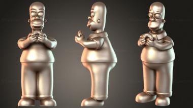 Figurines of people The Simpsons – Homer Simpson 3d model