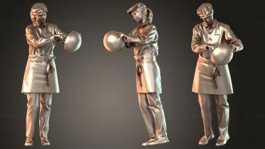 Figurines of people Ulrike 3d model