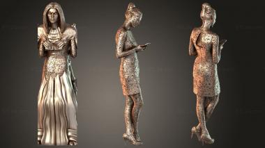 Figurines of people Valeska Native 3d model
