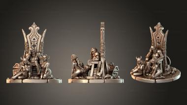 Figurines of people Vampire King 3d model
