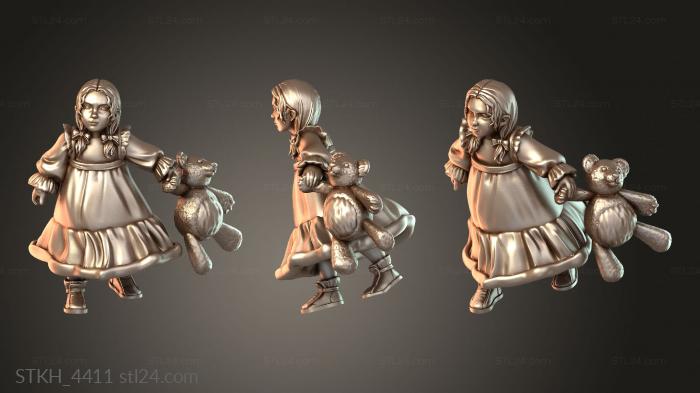 Деревенская жительница – Маленькая девочка с игрушкой