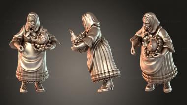 Figurines of people Villager – Poultry Woman Quick 3d model