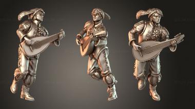 Figurines of people Villager – Singing Bard Unique 3d model