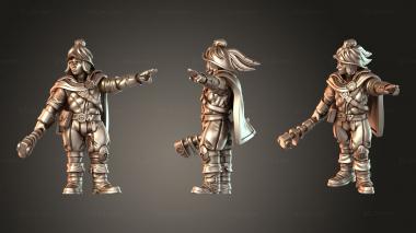 Figurines of people Volley Gun Sergeant Female 3d model