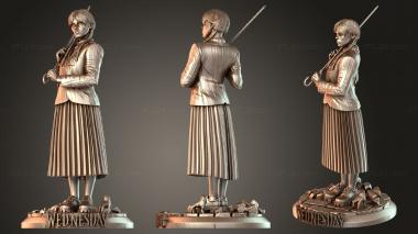 Figurines of people Wednesday Netflix Series 3d model