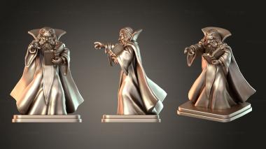 Figurines of people Wizard Mentor 3d model