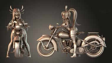 Figurines of people YCH Motorcycle 3d model