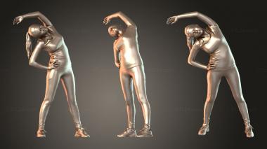 Figurines of people Yoga Girl Elena 3d model