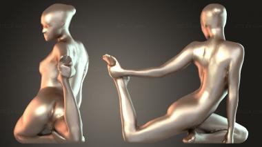 Figurines of people Yoga Pigeon – McKnee 3d model