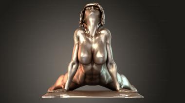 Figurines of people Yoga Stretch 3d model