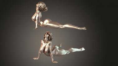 Figurines of people Yoga Stretch Mat 3d model