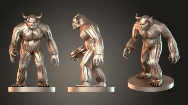 Figurines of people Young Yeti 3d model