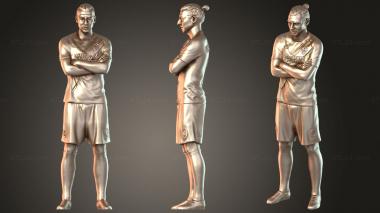 Figurines of people Zlatan Ibrahimović 3d model