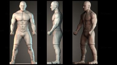Figurines of people Man macho 3d model