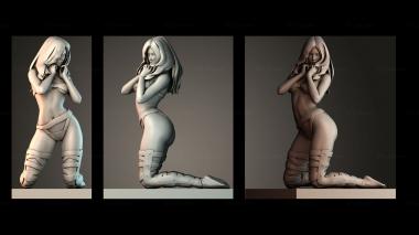 Figurines of people Silhouette Of A Woman 3d model