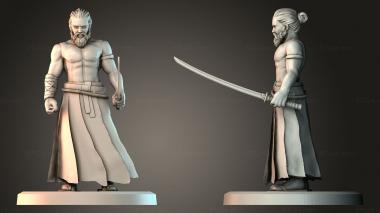 Figurines of people Warrior Statue Design 3d model