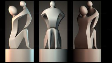 Figurines of people Mothers Day 3d model