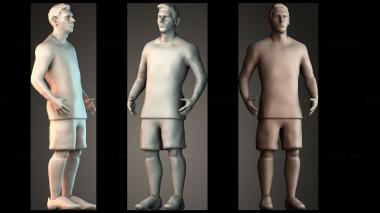 Figurines of people Messi 3d model
