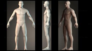 Figurines of people Man 3d model