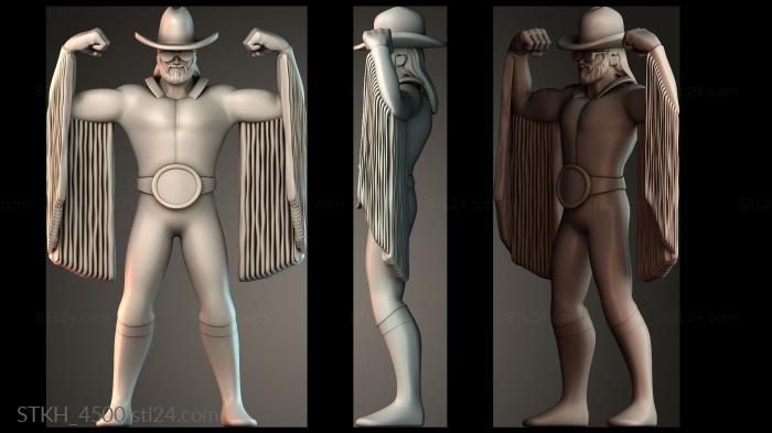 Figurines of people (Human wrestler bard, STKH_4500) 3D models for cnc