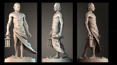 Figurines of people Male survivor 3d model