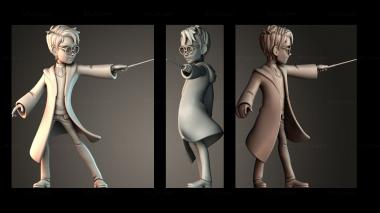 Figurines of people Harry Potter 3d model