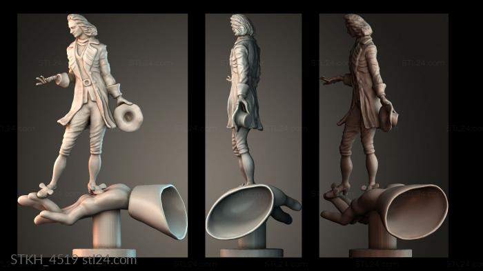 Figurines of people (Jonathan Swift, STKH_4519) 3D models for cnc