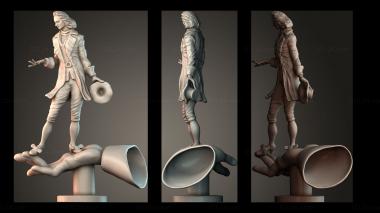 Figurines of people Jonathan Swift 3d model