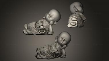 Indian sculptures Bouddha rieur Lum Sum 3d model