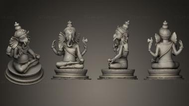 Indian sculptures Lord Ganesha statue 3d model