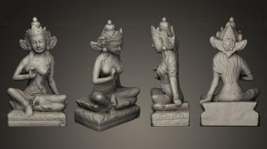 Indian sculptures Small size statue ned with peel 3d 3d model