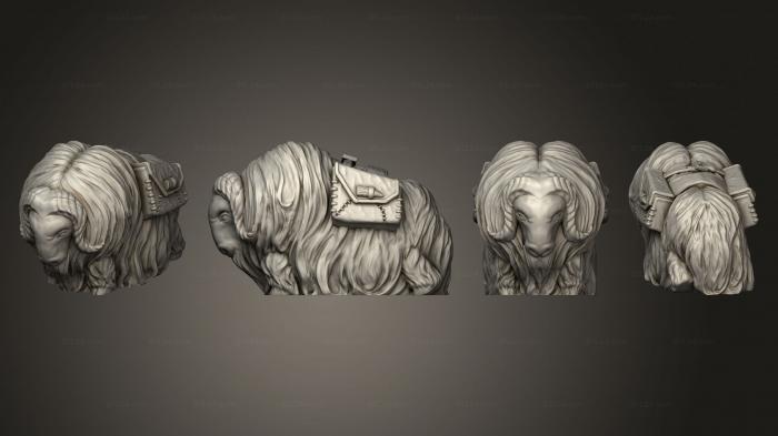 Animal figurines (Yak Packs Unbased, STKJ_3229) 3D models for cnc