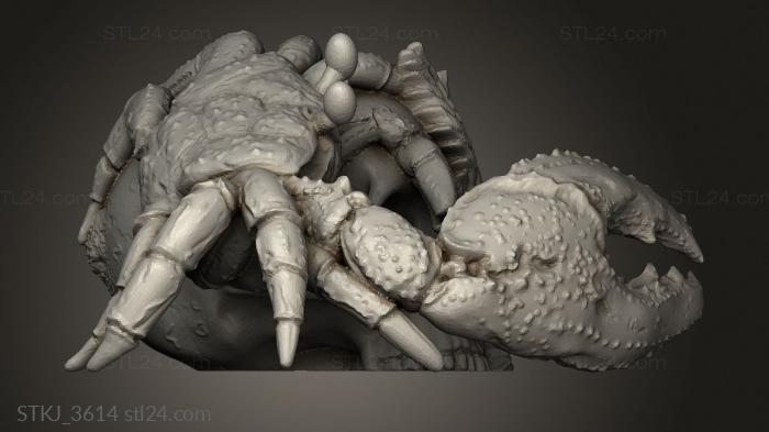 Animal figurines (Bushido Jung Pirates Crabs the Eastern Sea, STKJ_3614) 3D models for cnc