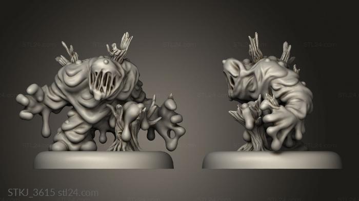 Animal figurines (Bushido Kami Bog, STKJ_3615) 3D models for cnc