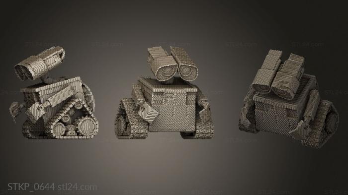 Схема сборки Minecraft WallE и Eve