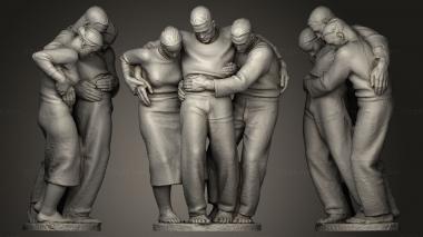 Military figurines Kameraden der Arbeit 3d model