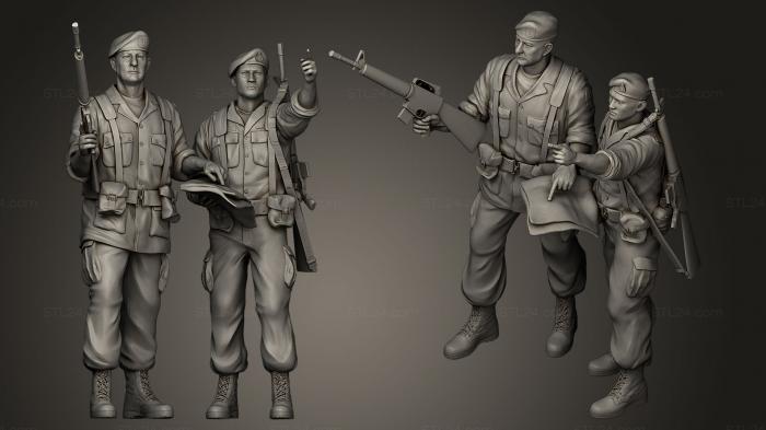 Military figurines (Thai US Special Forces Brotherhood Monument, STKW_0024) 3D models for cnc