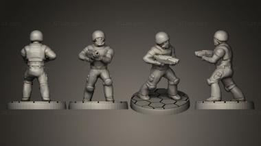 Military figurines Colonial Guard Infantry 3d model